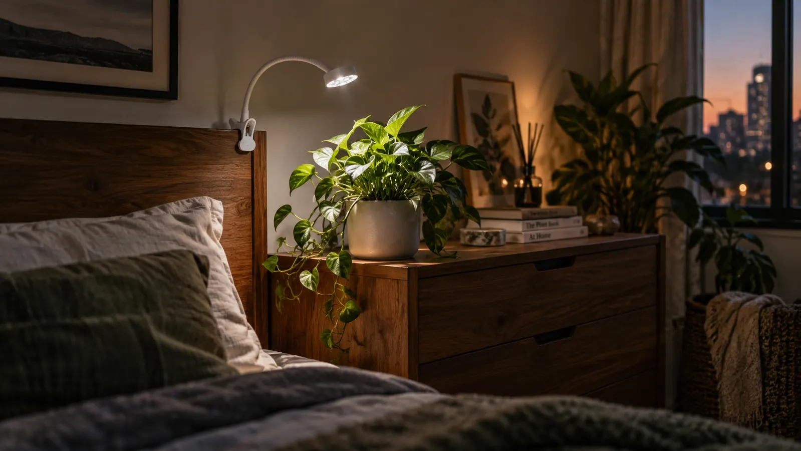 The Grow Light That Saved My North-Facing Bedroom Plants