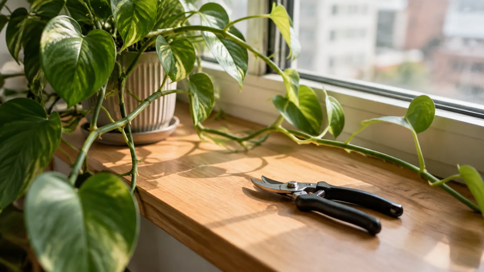 How to Prune Leggy Houseplants With Pruning Snips